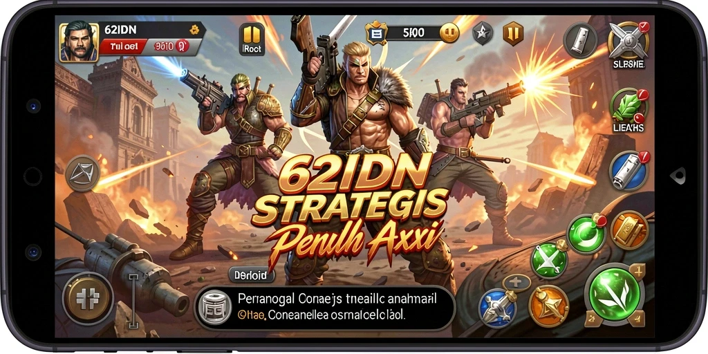 Tampilan gameplay mendebarkan dari 62IDN dengan aksi tembak-menembak yang intens.