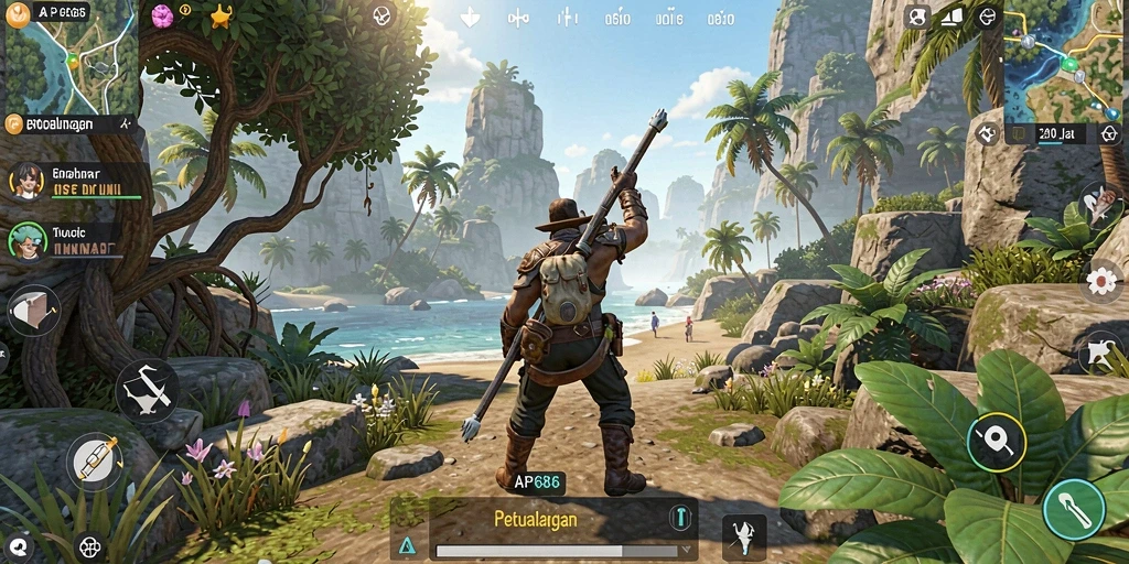 Tampilkan gameplay mendebarkan dalam dunia terbuka AP686.