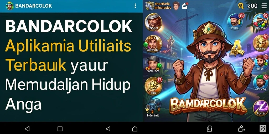 Tampilan screenshot BANDARCOLOK yang menunjukkan antarmuka sederhana dan fungsional.