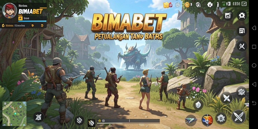 Tampilan menakjubkan dari gameplay Open World di BIMABET.