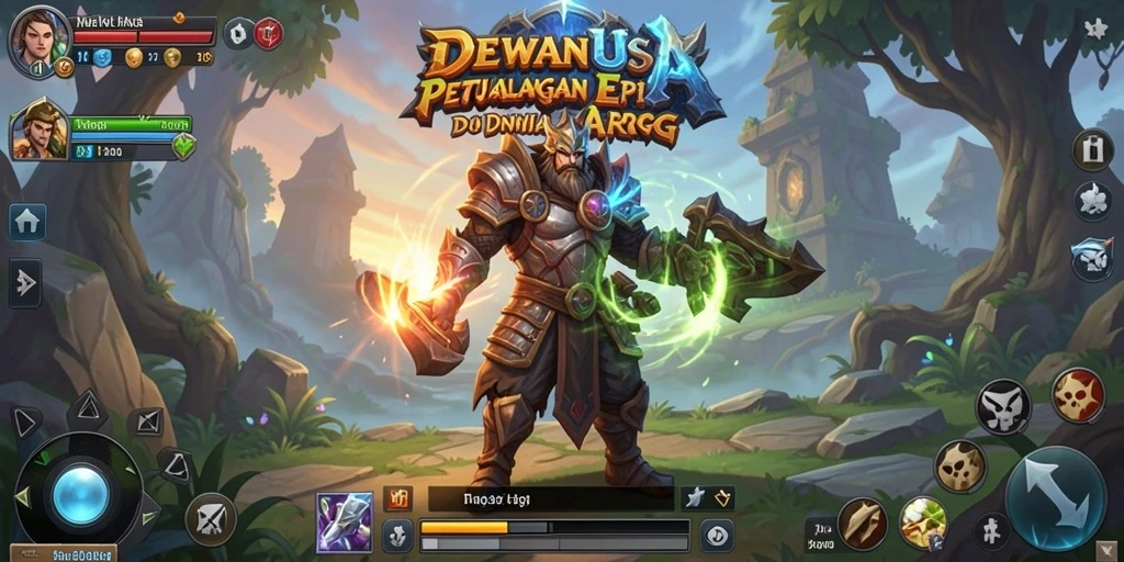 Screenshot DEWANUSA menampilkan pertarungan seru di dunia ARPG yang menawan.