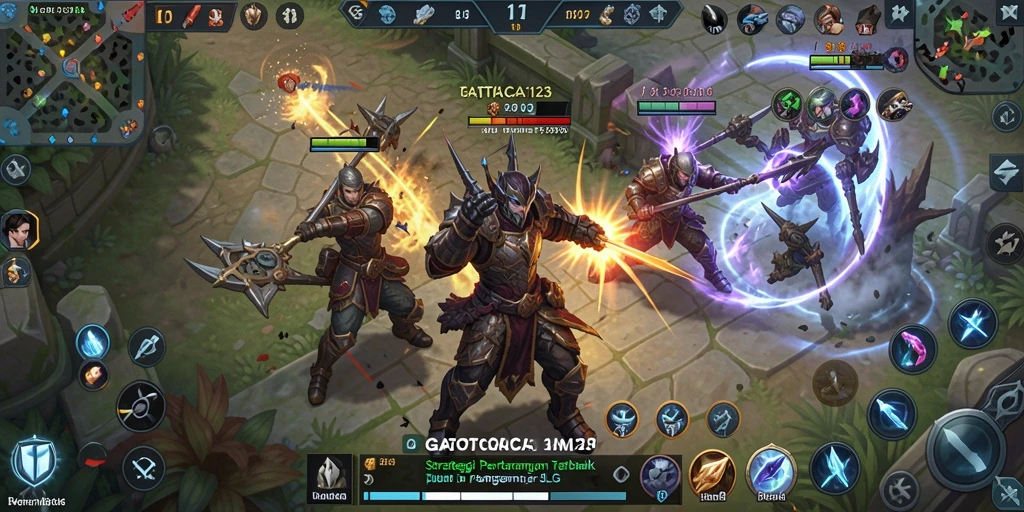 Gameplay intens dalam GATOTKACA123 dengan strategi yang mendebarkan.