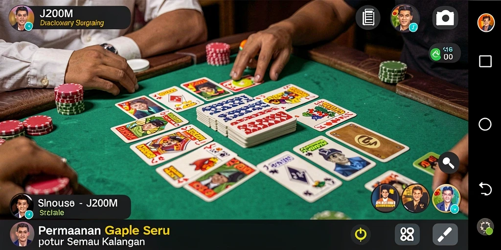 Tampilan gameplay seru dan interaktif dalam J200M.