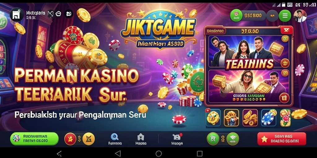 Tampilan gameplay JKTGAME yang menarik dan interaktif dalam dunia kasino.