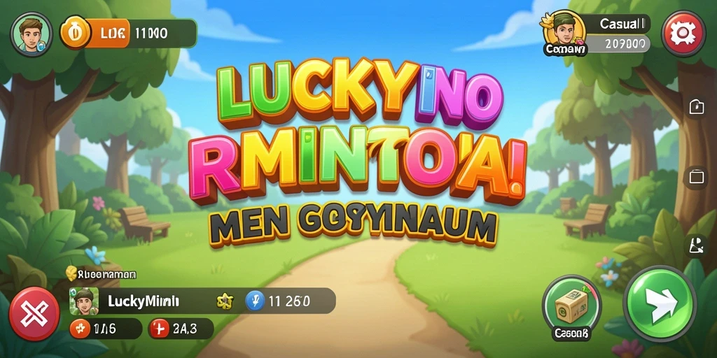 Tangkapan layar LUCKYMINO menunjukkan gameplay yang seru dan berwarna.