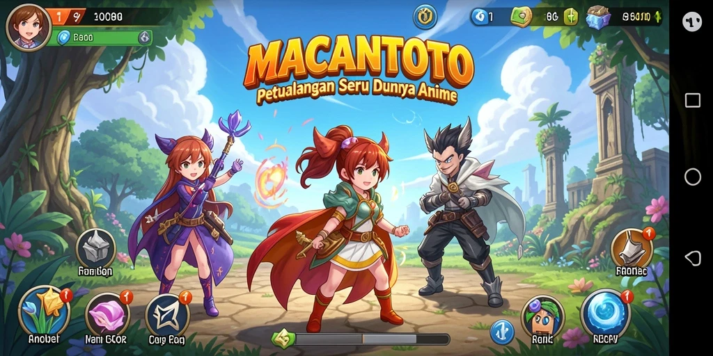 Gameplay seru di dunia <strong>MACANTOTO</strong> yang penuh warna dan karakter menarik.