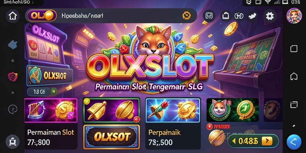 Screenshot OLXSLOT menunjukkan gameplay slot yang seru dan interaktif.