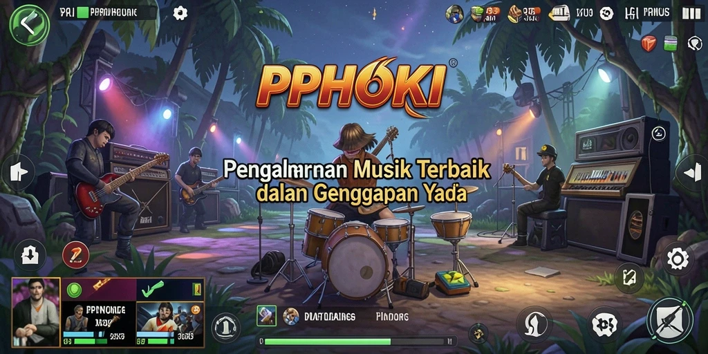 Tampilan gameplay menarik dari PPHOKI saat bermain musik.