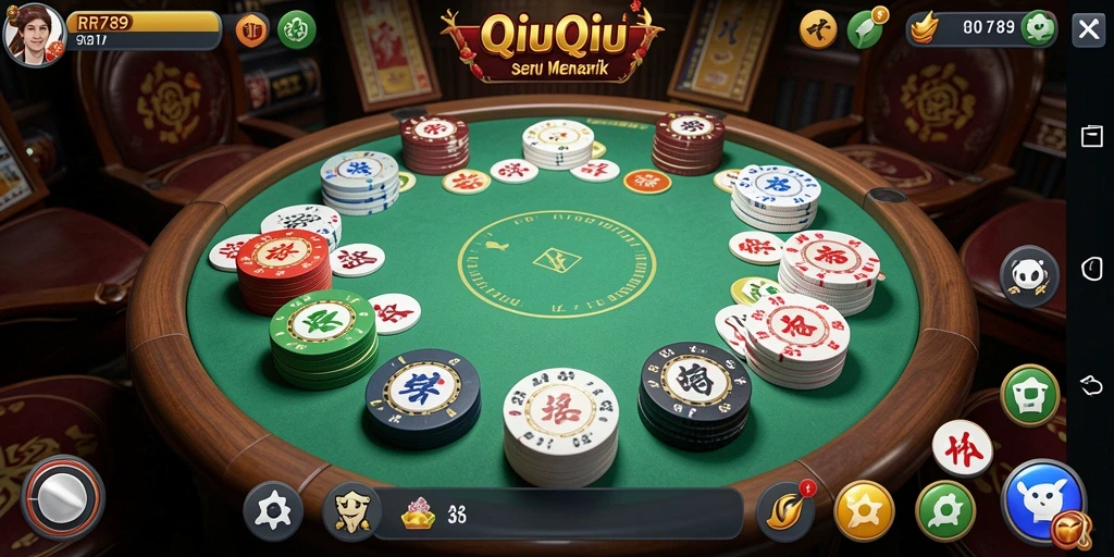 Tampilan gameplay QiuQiu yang menarik dan interaktif.