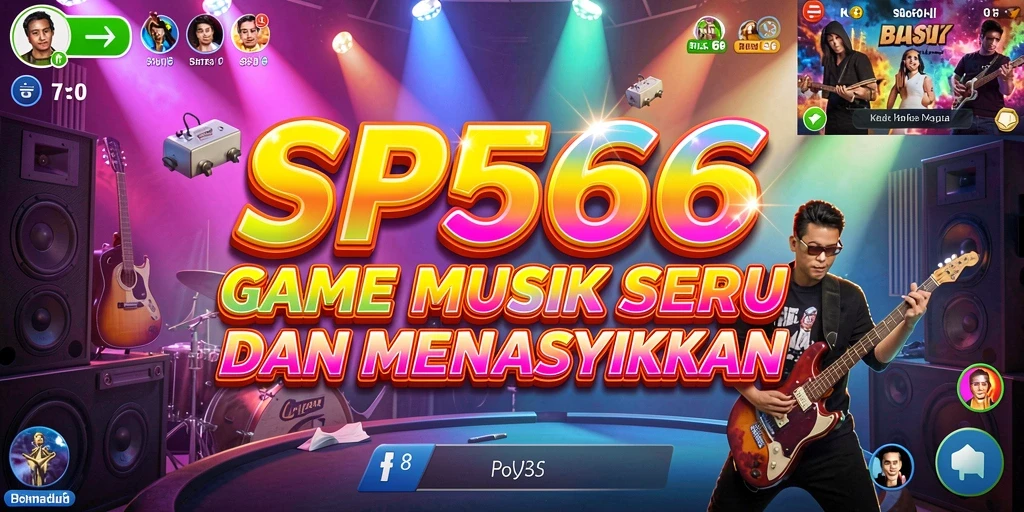 Tampilan gameplay SP666 yang penuh warna dan energik.