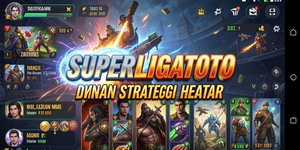 Tampilan gameplay SUPERLIGATOTO dengan aksi menara pertahanan yang mendebarkan.