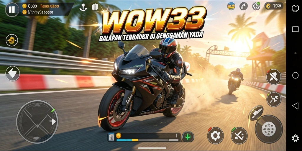 Tampilan menarik dari balapan motor di WOW33 yang mendebarkan.